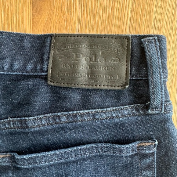 Polo Ralph Lauren The Hampton Relaxed Straight Mens jean Dark Denim Waist 31x30 - Picture 4 of 10